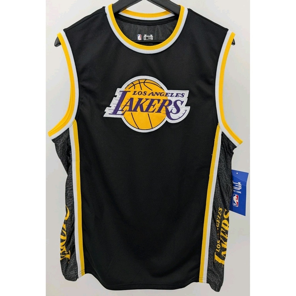 New NBA Los Angeles Lakers Jersey Tank Mens Size M Black & Gold Sportswear